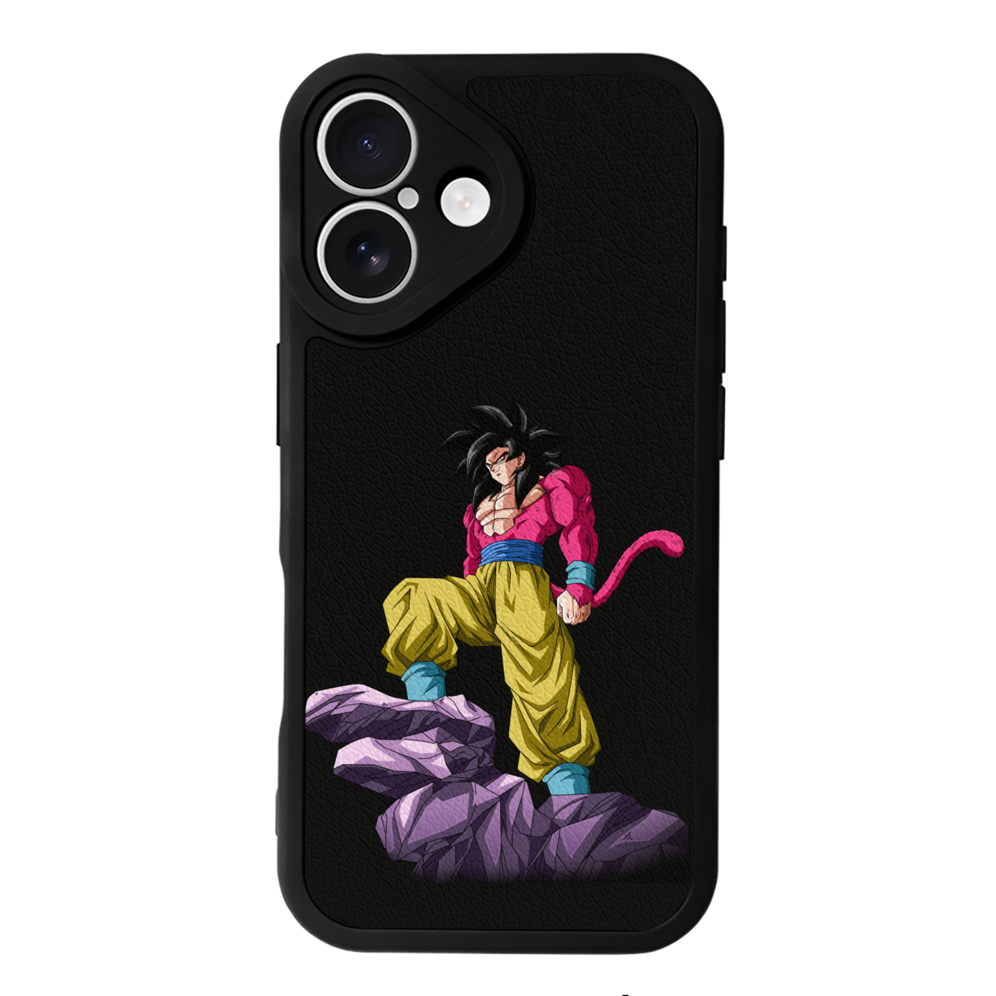 （画像用） ドラゴンボール 孫悟空（そん ごくう）Son Goku カカロット DRAGON BALL Kakarotto 【iPhone 16シリーズ対応】シリコンスマホケース（レザー調） 材質：シリコン